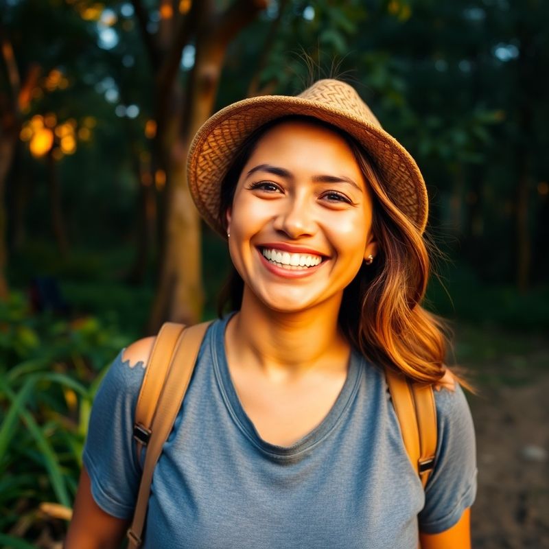 Retrato de Lucía Restrepo en la selva del Chocó